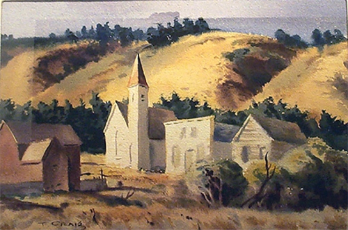 Town Near Hills, c. 1940s

14.25 x 21.5 inches | watercolor on paper