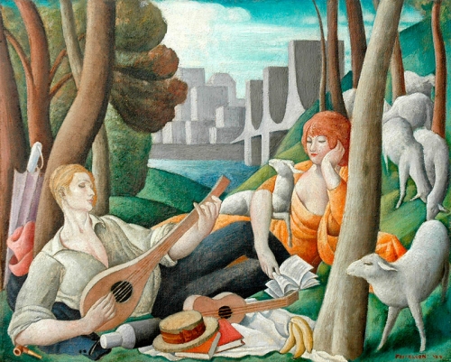 Picnic in the Park, 1924

17 x 21 inches | oil on canvas