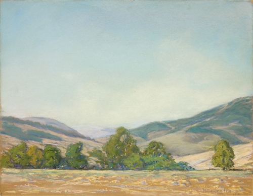 Cuesta Canyon in Nojoqui Country, August 1914

11 x 14 inches | pastel on paper