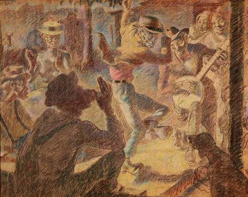 Hoedown on James River #2 , c. 1930s

34 x 32 inches | pastel on paper