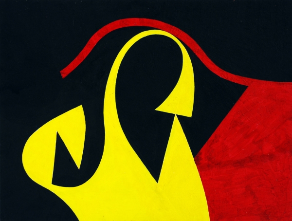 SIDNEY GORDIN (1918-1996), Film Painting, c. 1975 for LUMARTZINE review of DREWES | FISCHINGER | GORDIN: The Invention of American Abstract Art